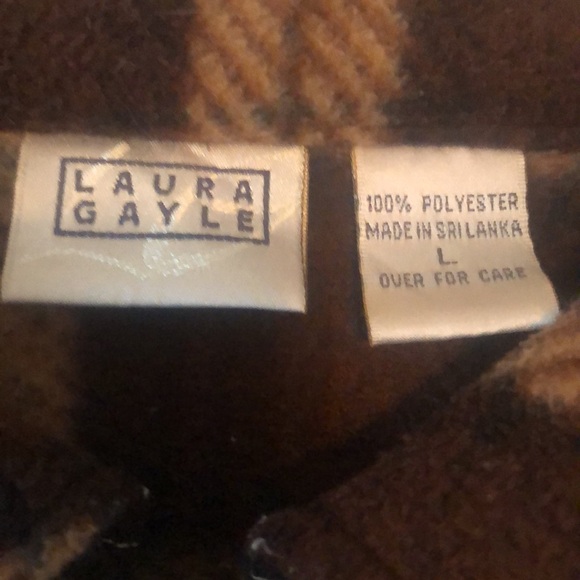 Woman’s fall cozy warm plaid soft fleece zip up drawstring coat shacket - Picture 8 of 11